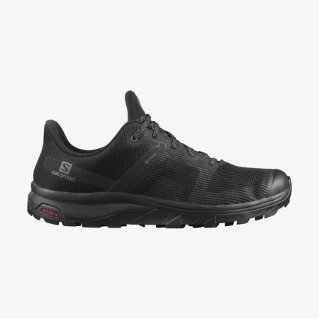 Salomon OUTLINE PRISM GORE-TEX Mens Hiking Shoes Black UK MKHU